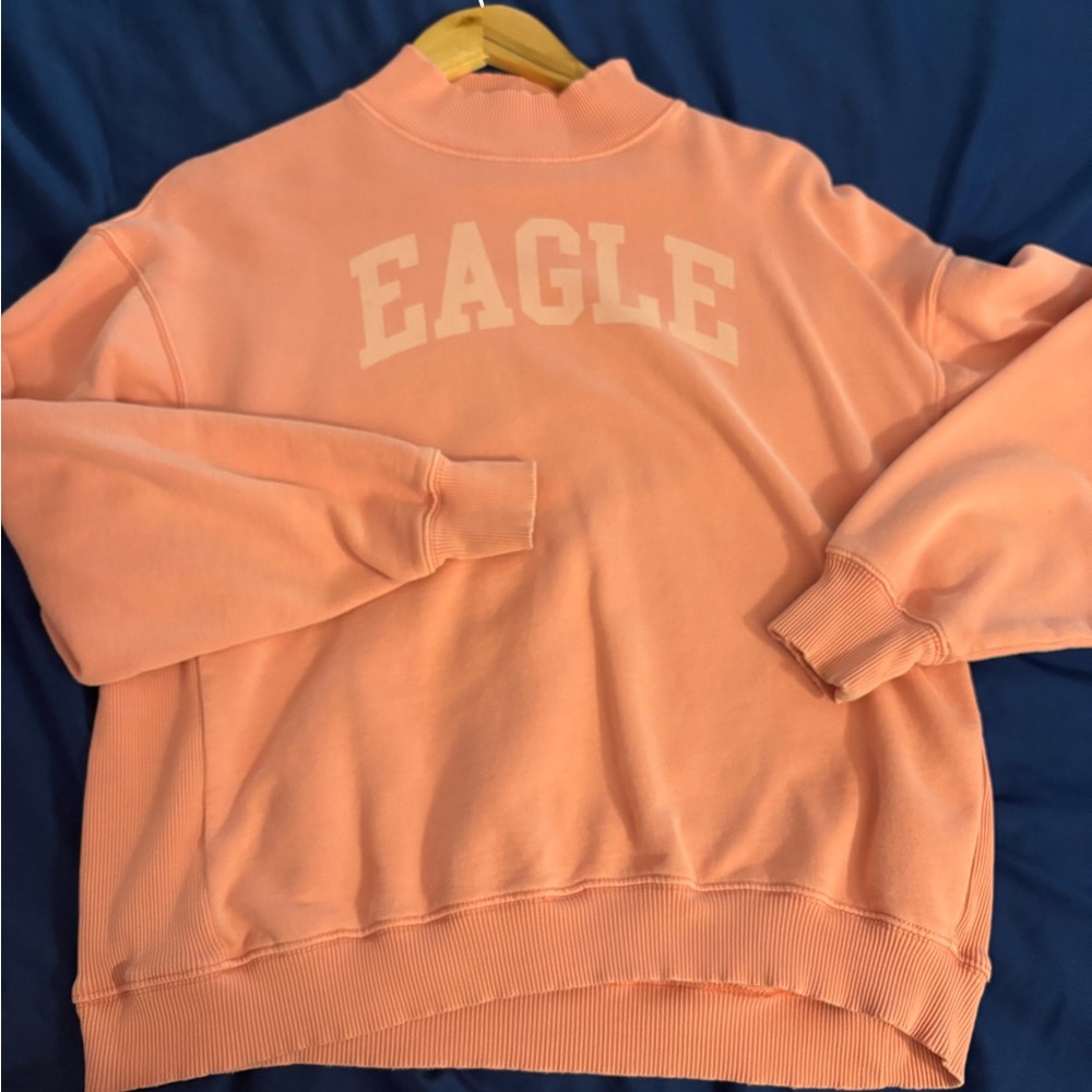 American Eagle Outfitters Pink Blazer with Ribbed Texture